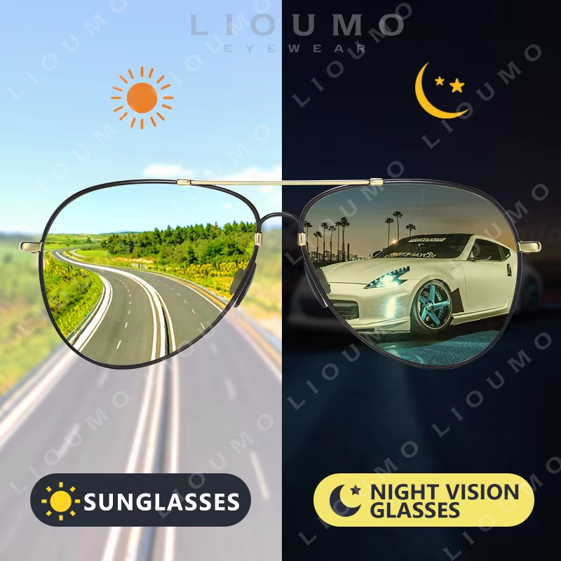Sunglasses Aviator Polarized - نظارات شمسية فاخرة للطيران من LIOUMO