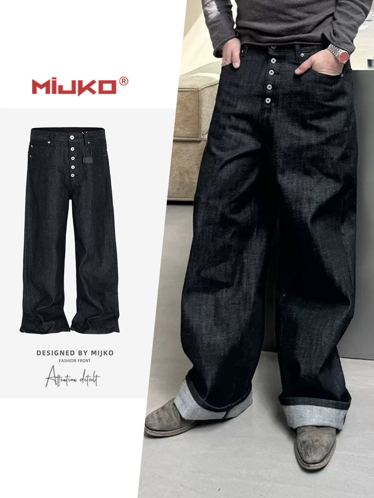 Levis Jeans 501 - MIJKO هاي ستريت كلينفيت جينز أزرق