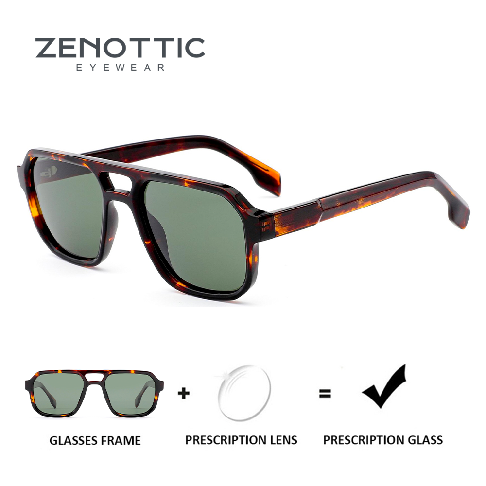 Sunglasses Aviator Polarized - ZENOTTIC أنيق قصر النظر طيار وصفة