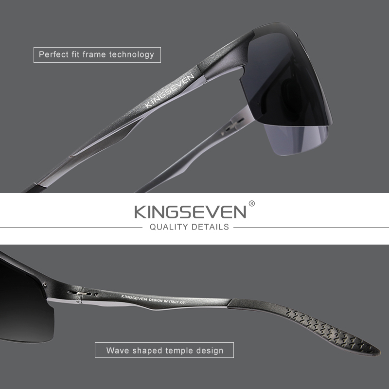 نظارات شمسية KINGSEVEN للرجال  - مراجعة Sunglasses Aviator Polarized وسعره