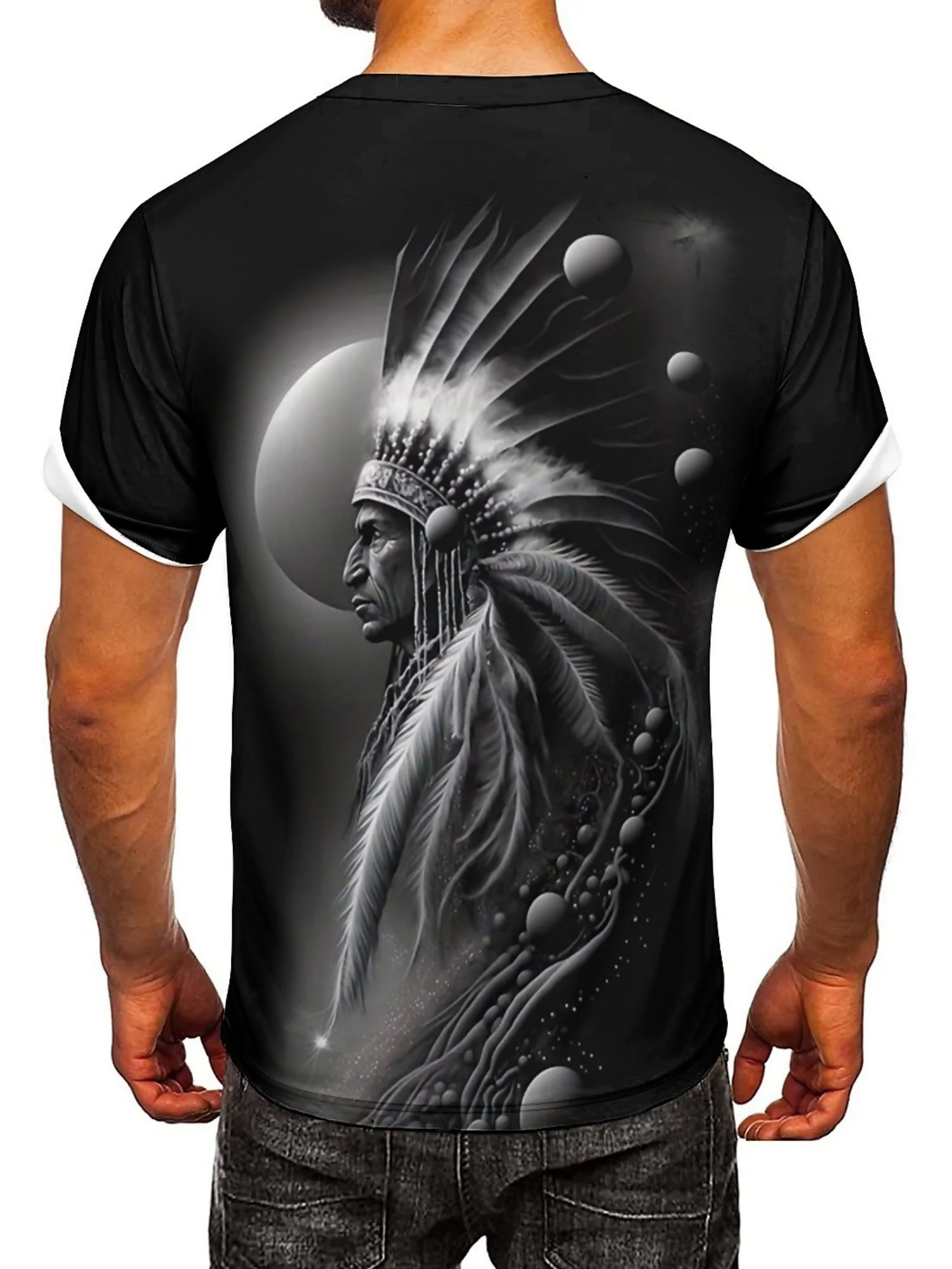 تي شيرت رجالي برسومات قبيلة مط - مراجعة Tee Graphic Print وسعره
