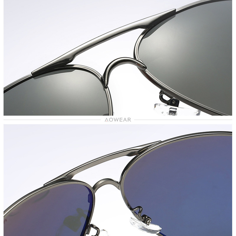 AOWEAR الرجال الطيران النظارات - مراجعة Sunglasses Aviator Polarized وسعره