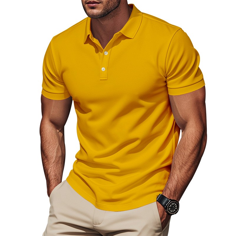قميص كاجوال ضيق بأكمام قصيرة أ - مراجعة Polo Shirt Pique وسعره